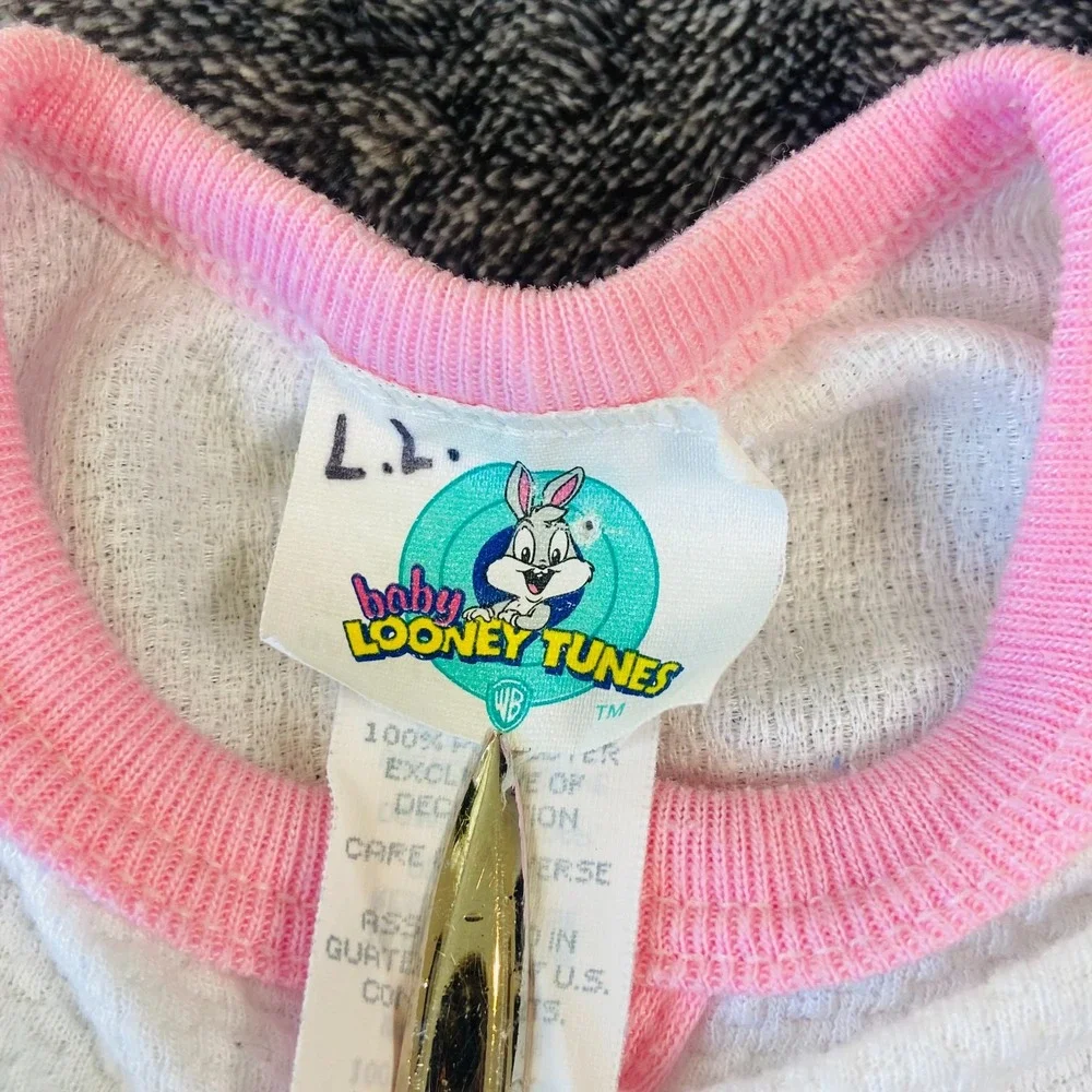 VTG Baby Acme Looney Tunes‎ Tweety One Piece Romper Sleeper Outfit 90s 00s Y2k L